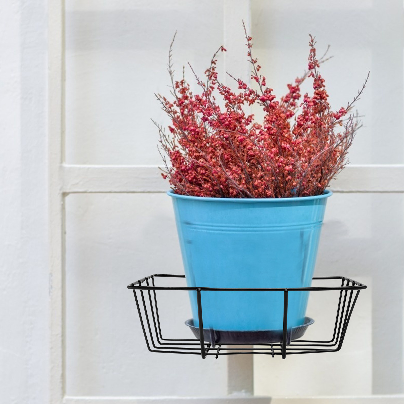 1Pcs Rustproof Iron Flowerpot  - Bonsai Garden Plants ulasan dan harga