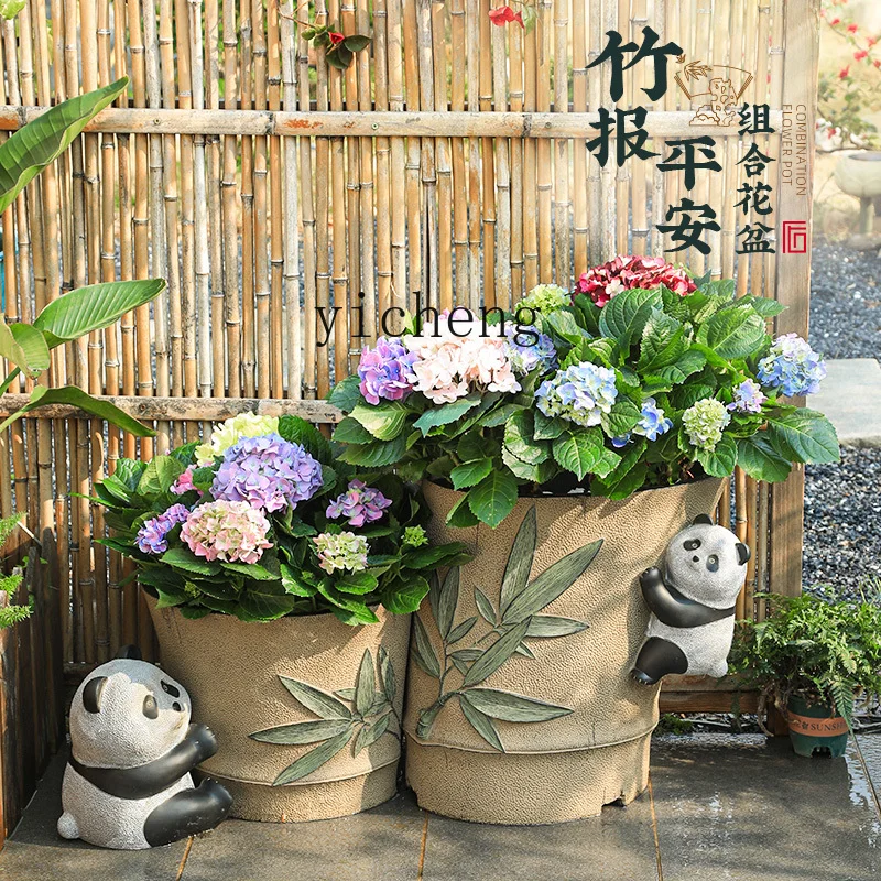 L7-15 courtyard flower pot orn - Bonsai Garden Chinese Garden ulasan dan harga