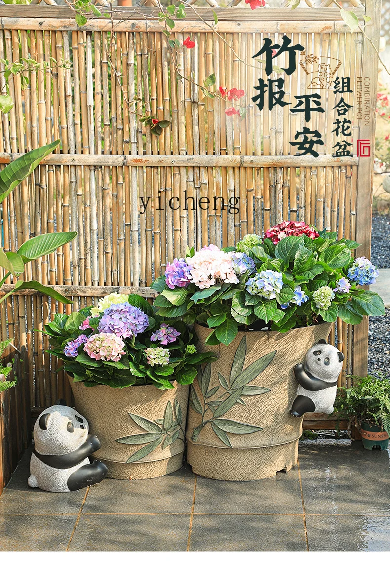 L7-15 courtyard flower pot orn - Bonsai Garden Chinese Garden ulasan dan harga