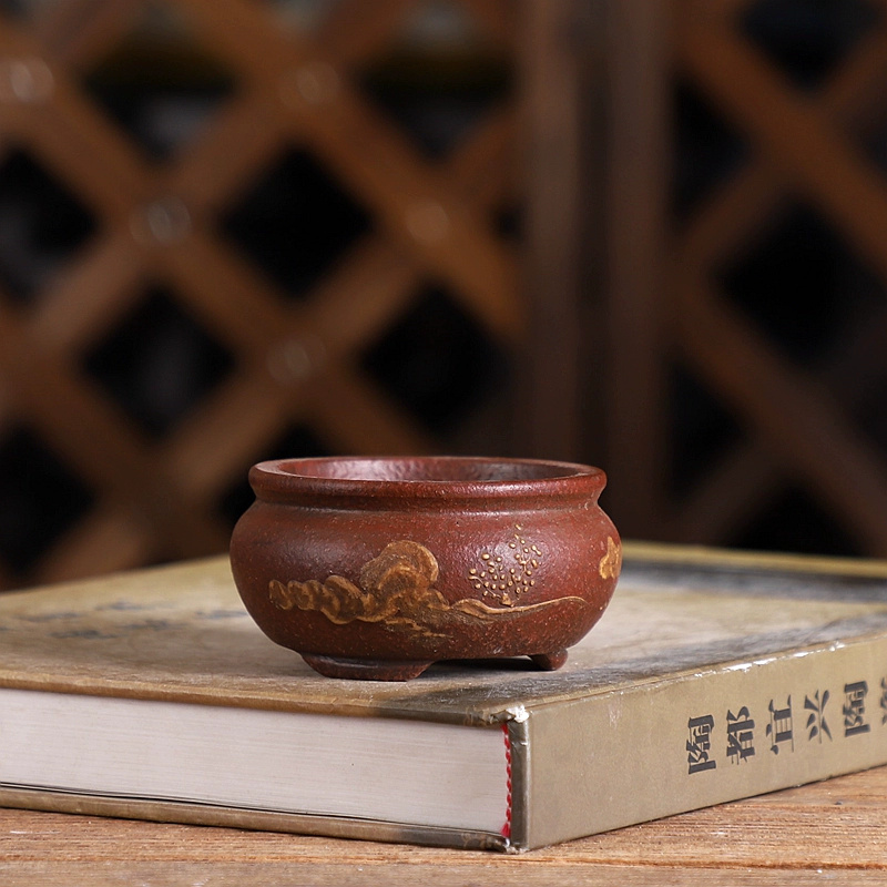 Purple Sand Bonsai Pot Traditi - Bonsai Garden Chinese Garden ulasan dan harga