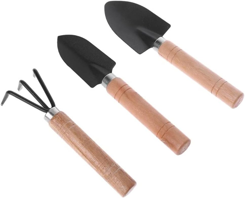 3 Pack Garden Shovel Rake Shov - Bonsai Tool Set ulasan dan harga
