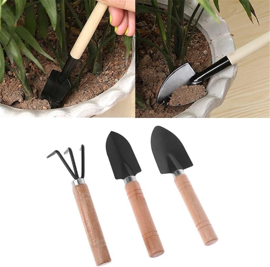 3 Pack Garden Shovel Rake Shov - Bonsai Tool Set ulasan dan harga