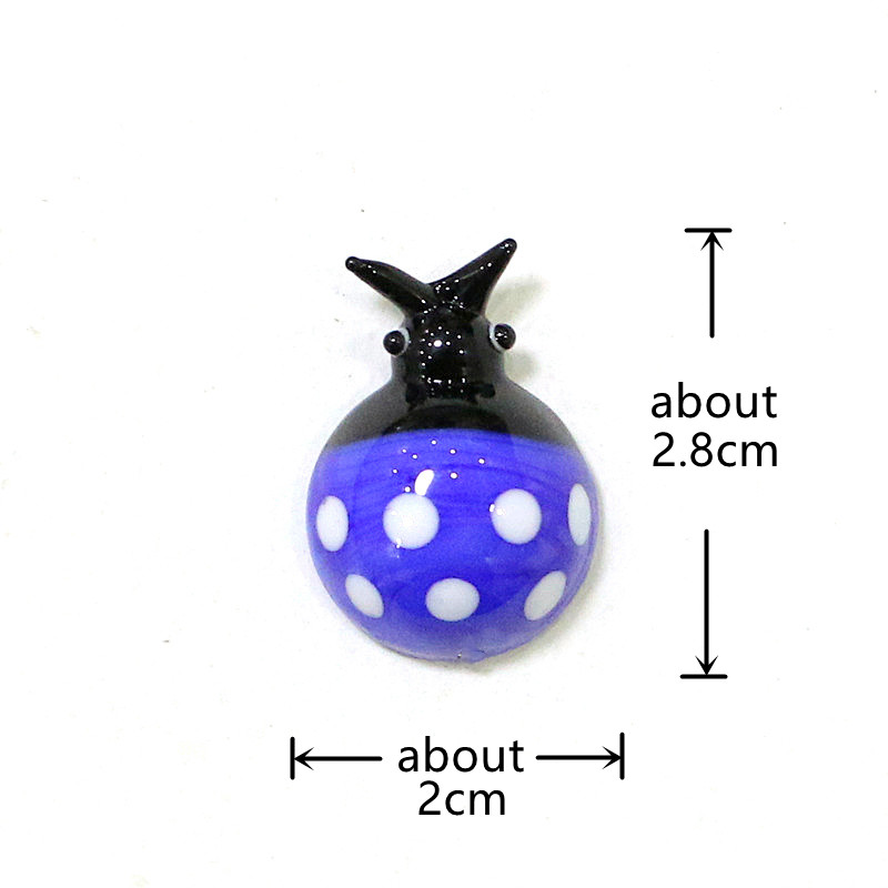 Mini Glass Beetle Ladybug Figu - Bonsai Garden Chinese Garden ulasan dan harga