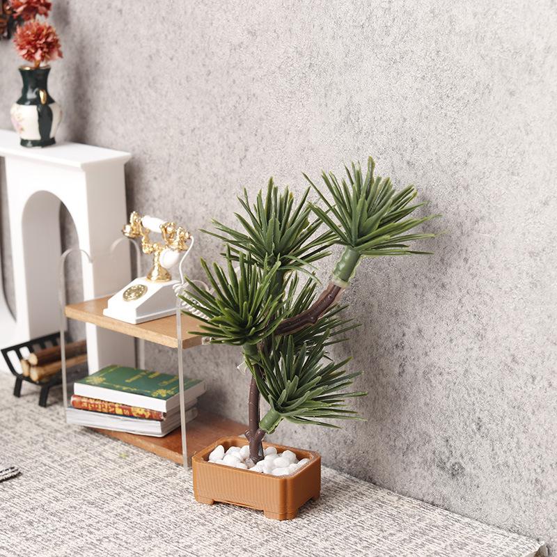 1Pcs 1/12 Dollhouse Simulation - Bonsai Garden Plants ulasan dan harga