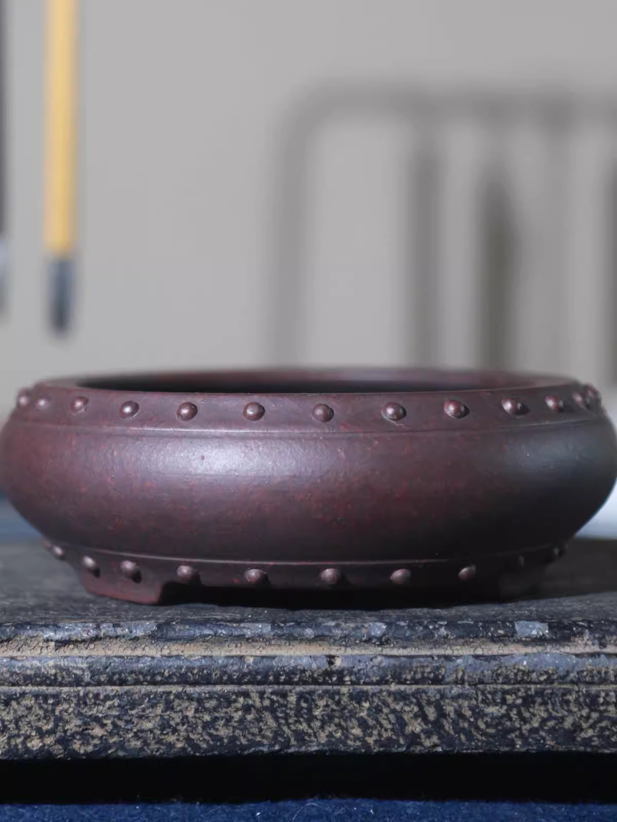 Ceramic Circle Bonsai Pot, Mad - Bonsai Garden Chinese Garden ulasan dan harga
